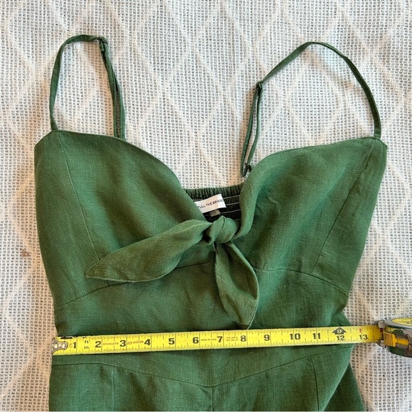 Faithfull the Brand Women’s Presley Jumpsuit in Moss Green size 10. - Picture 9 of 13